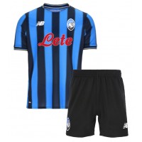 Atalanta Domáci Detský futbalový dres 2025-26 Krátky Rukáv (+ trenírky)